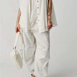We the Free Float Away Shirt Free People NWT Size Large Optic White